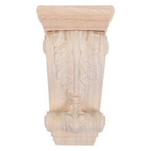 5Pcs Rustic Carved Wooden Corbels Decorative Shelf Corbel Appliques