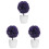 3 Pack Mini Boxwood Topiary Decorative Bonsai Artificial Plants Ball 2