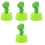 4Pcs Green Plastic Mechanical Timers for Home Study and Cooking Tasks 5