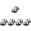 5 Count Dinner Bell Restaurant Call The Jar Ring Chime Silver 6