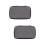 2Pcs Grey Digital Product Storage Case Waterproof Portable Cable Bag 4