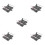 5Pcs Dark Grey Plastic Train Track Props Toy Railway Railing Barriers 9