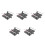 5Pcs Dark Grey Plastic Train Track Props Toy Railway Railing Barriers 6