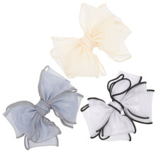 9Pcs Shoe Bow Patches Assorted Color Organza for Clothes Hair Clips
