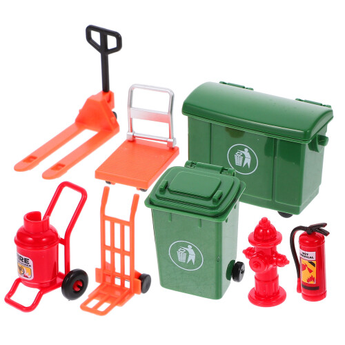 4Sets Firefighter Toy Kit Kids Pretend Play ABS 2