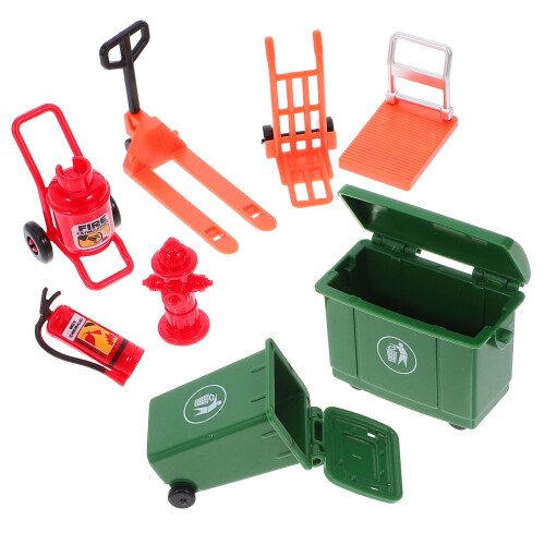 4Sets Firefighter Toy Kit Kids Pretend Play ABS 1