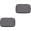 2Pcs Grey Digital Product Storage Case Waterproof Portable Cable Bag 2