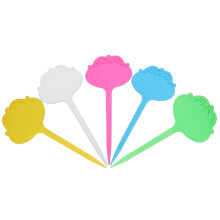 20Pcs Floral Shaped Plant Labels For Garden Use