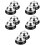 5 Count Dinner Bell Restaurant Call The Jar Ring Chime Silver 8