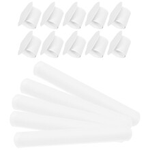 40St Witte Snap En Slap Armbanden Blank PVC Voor Knutselactiviteiten
