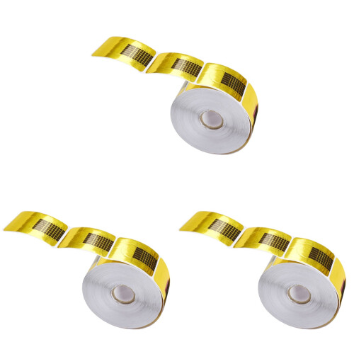 3 Rolls Nail Extension Stickers Square Forms Art Tips Manicure Tool 1