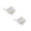 2Pcs White Cotton Blanket Hairball Pattern Lunch Break 6
