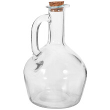2Pcs Small Transparent Glass Seasoning Bottles for Oil and Soy Sauce