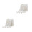 2Pcs White Cotton Blanket Hairball Pattern Lunch Break 8