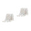2Pcs White Cotton Blanket Hairball Pattern Lunch Break 9