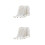 2Pcs White Cotton Blanket Hairball Pattern Lunch Break 7