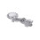 3Pcs Silver Chopstick Pillow Holder Durable Metal Rest for Tableware 1