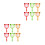 12Pcs Plastic Handle Design Magnifier Cartoon Bear Portable Home Use 9