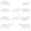 50 Pcs Miniature Sheep Simulated Cognition Plastic Figurines 1