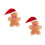 2Stk Lebkuchenmann Plüsch Sofakissen Weihnachtsmotiv 5