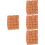 4Sets Durable Brown Clay Mini Bricks for DIY Sand Table Model 8