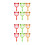 12Pcs Plastic Handle Design Magnifier Cartoon Bear Portable Home Use 8