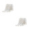 2Pcs White Cotton Blanket Hairball Pattern Lunch Break 10
