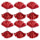 Red Cheerleader Pompoms Pet Plastic Elegant Design For Ce 4pcs 1