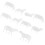 50 Pcs Miniature Sheep Simulated Cognition Plastic Figurines 3