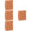 4Sets Durable Brown Clay Mini Bricks for DIY Sand Table Model 9