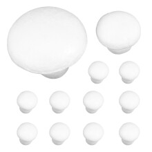 24Pcs White Foam Mushroom Models Blank DIY Craft Supplies for Kids