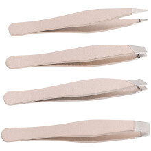4Pcs Stainless Steel Brow Clips Eyebrow Tweezers Makeup Tools