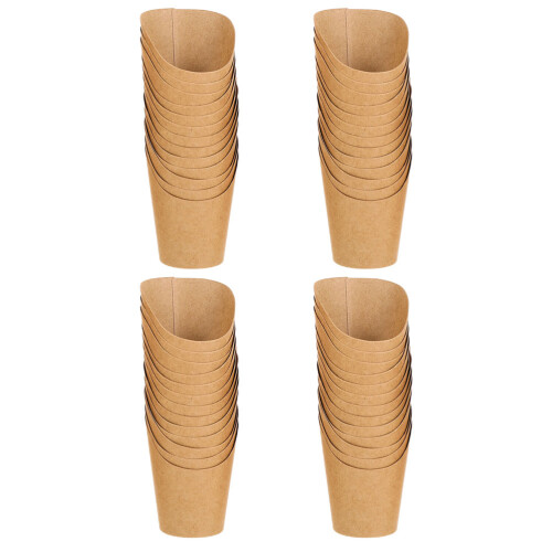 100 Pcs Ice Cream Cup 16oz Kraft Paper Multifunction Snacks 1