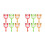 12Pcs Plastic Handle Design Magnifier Cartoon Bear Portable Home Use 6