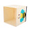 2Pcs Foldable Clothes Storage Box Beige Cartoon Pattern Storage Cube 9