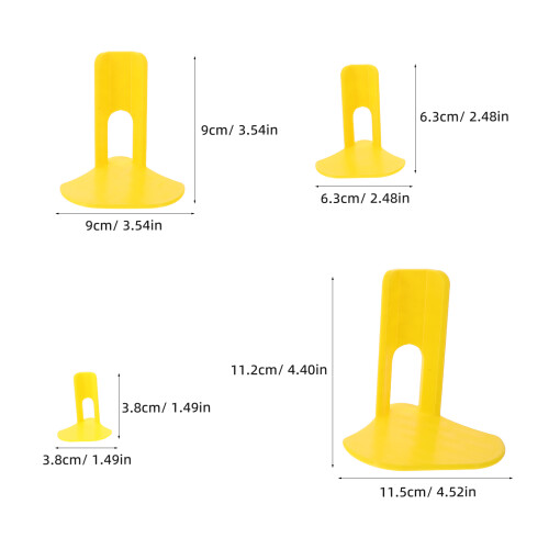 4Pcs Yellow Plastic Chicken Leg for Chick Lightweight Support 1
