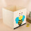 2Pcs Foldable Clothes Storage Box Beige Cartoon Pattern Storage Cube 4