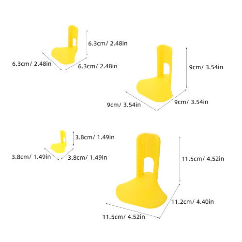 4Pcs Yellow Plastic Chicken Leg for Chick Lightweight Support 2