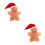 2Stk Lebkuchenmann Plüsch Sofakissen Weihnachtsmotiv 6