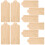 20Pcs Unfinished Bamboo Rectangular Cutouts DIY Writable Tags for Kids 2