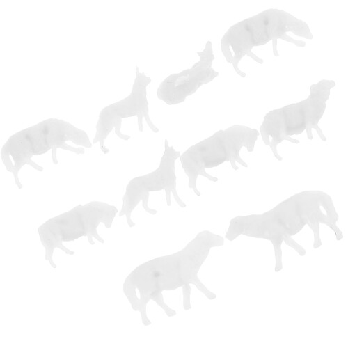 50 Pcs Miniature Sheep Simulated Cognition Plastic Figurines 1