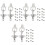 4pcs Iron Floral Pattern Wall Shelf Brackets White Decorative Bookrack Brackets 9