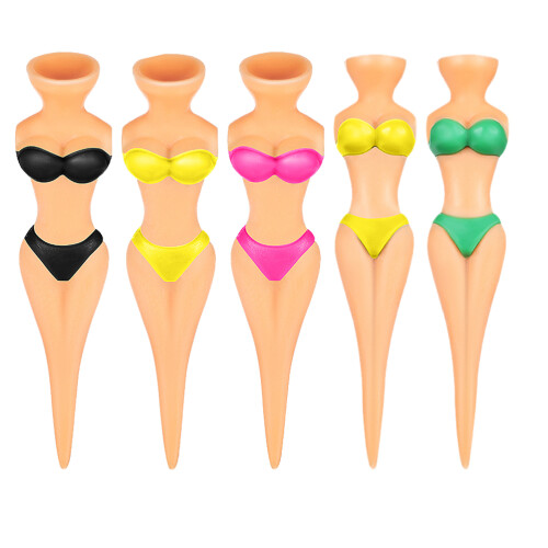 5 Plastic Golf T-shirt Bikini Vrouwen Small