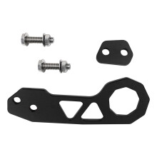 Car Tow Hook Black JDM Racing Style Aluminum Alloy Rear Bumper Universal Fit for Cars and Trucks