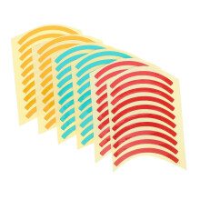 60pcs Reflective Yellow Green Color Coded Pressure Gauge Stickers UV Protected Quarter Circle Safety Labels for Industrial Use