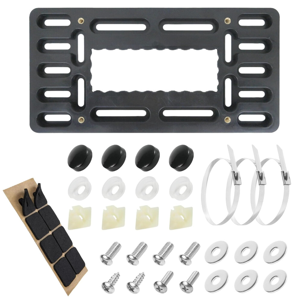 Front License Plate Bracket No Drill Mount Kit With Antitheft Screws And Scratch Protection 9113335601031