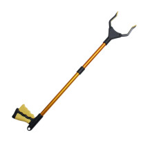 Long Handle Trash Grabber Tool with Foldable Rustproof Design and Ergonomic Grip for Indoor Outdoor Use