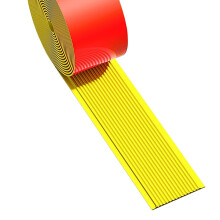 Stair Nosing Rubber Anti Slip Stair Treads Self Adhesive Edge Protector for Indoor Outdoor Steps Yellow