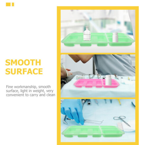 Dental Instrument Tray Set, Lightweight Stackable Plastic Organizer with Smooth EasyClean Surface 2