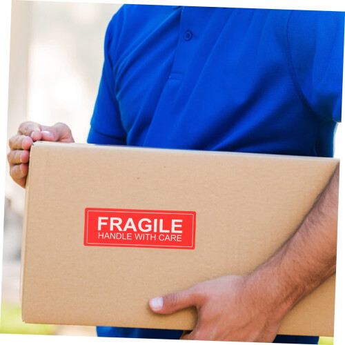 Fragile  Labels Roll with Durable Adhesive for Clear Handling Instruction on Packages 1